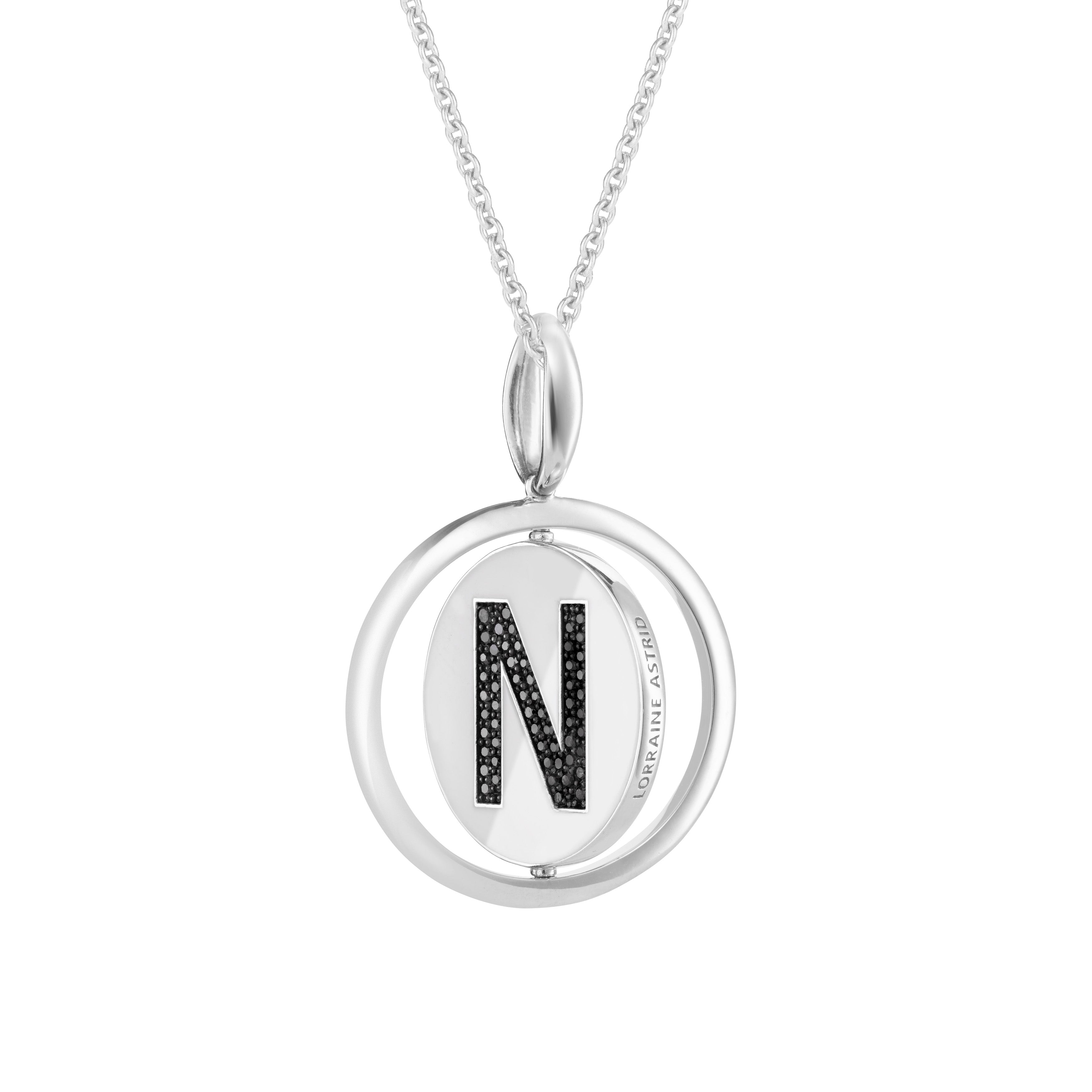 XL Twist Bead Letter Pendant